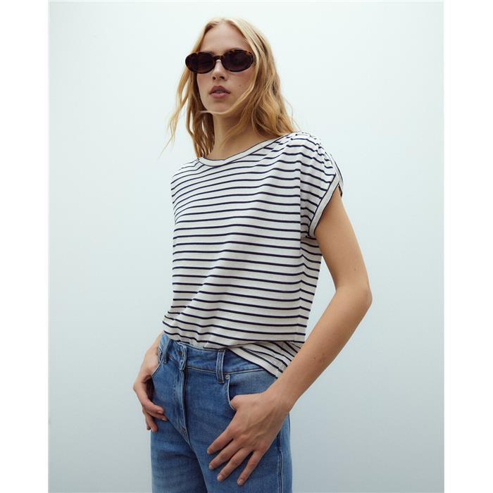 Camiseta rayas Andam marino