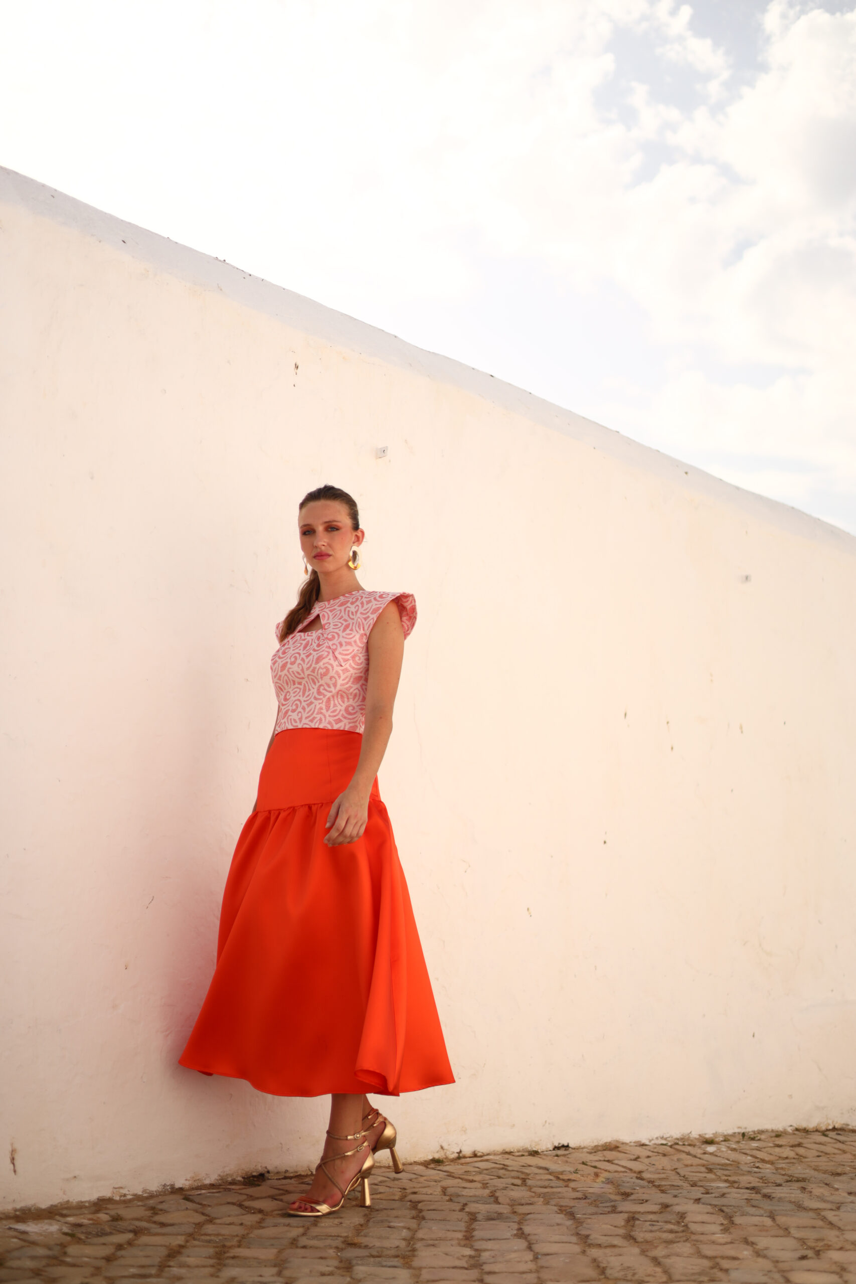 Conjunto Maicao Magnolia Kobus naranja
