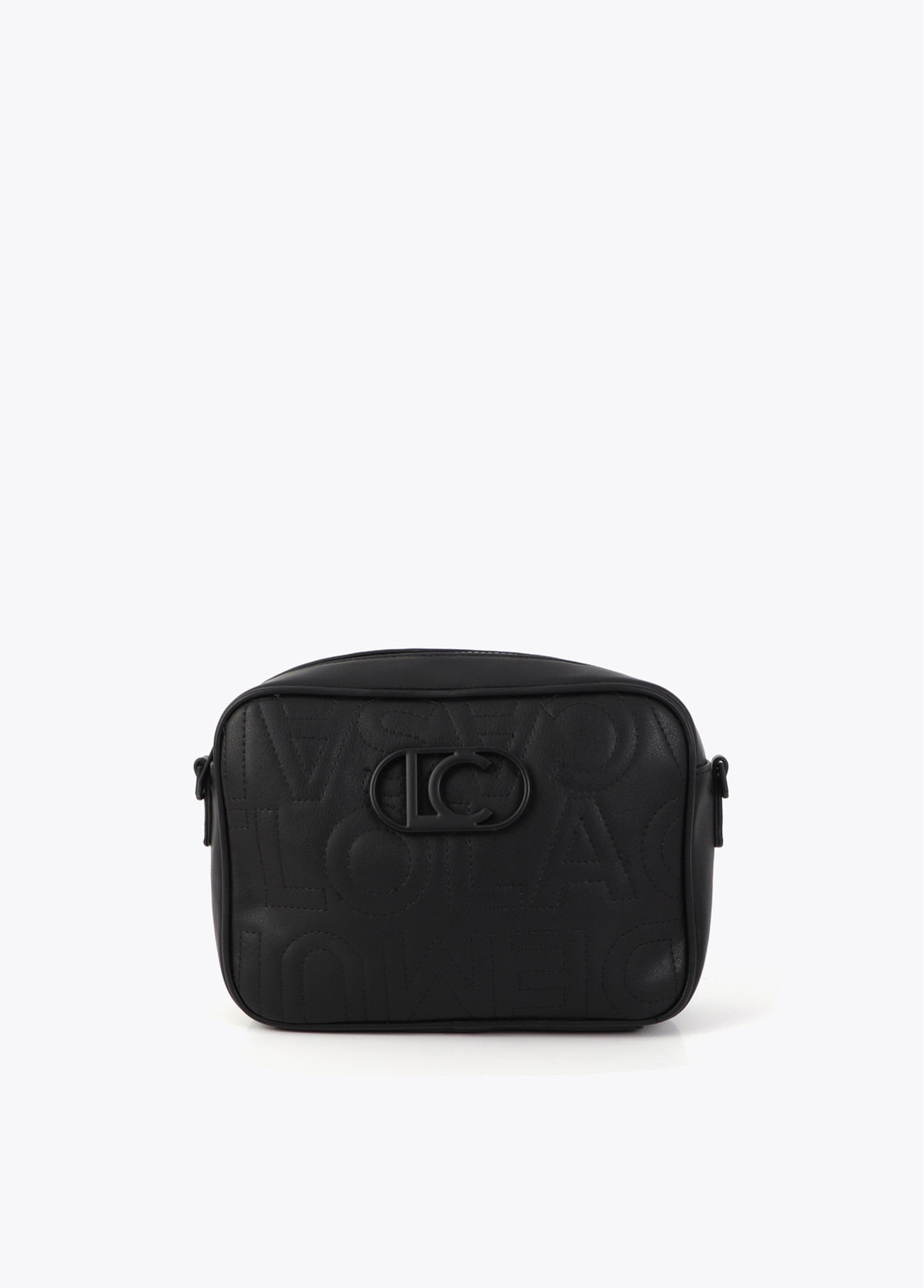 Bandolera Pespuntes Monograma Lola Casademunt negro