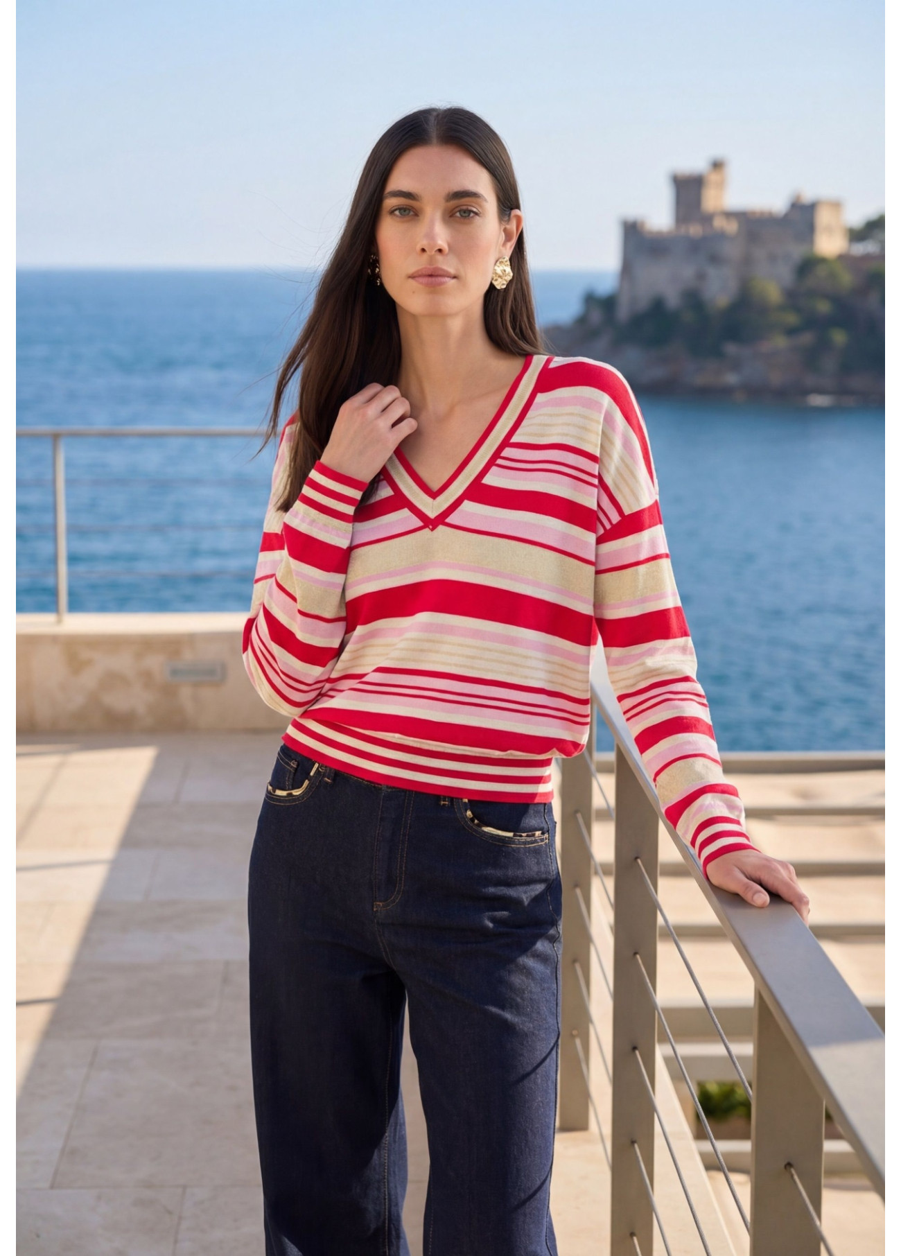 Jersey pico Lola Casademunt tricolor