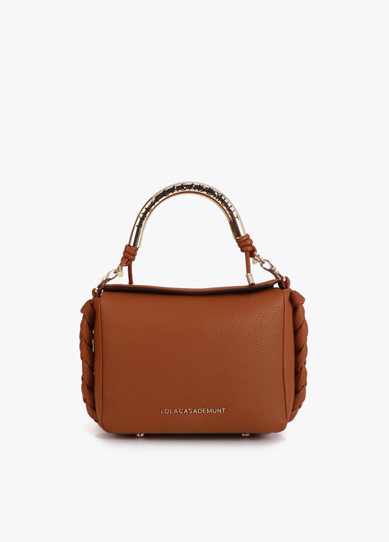 Bolso bandolera asa metálica troquelada Lola Casademunt crudo