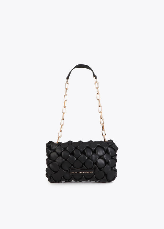 Bandolera efecto nudos Lola Casademunt negro