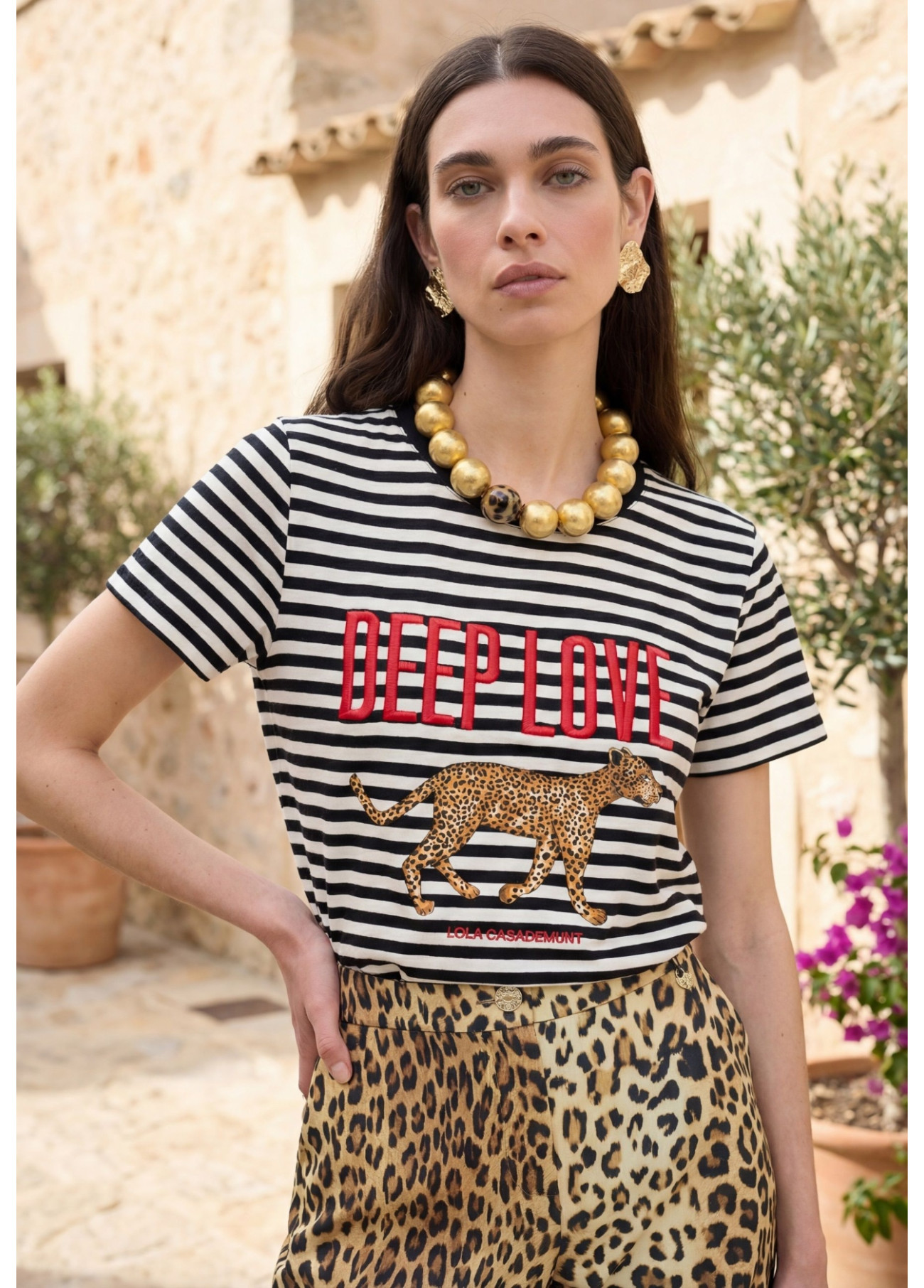Camiseta rayas Deep Love Lola Casademunt