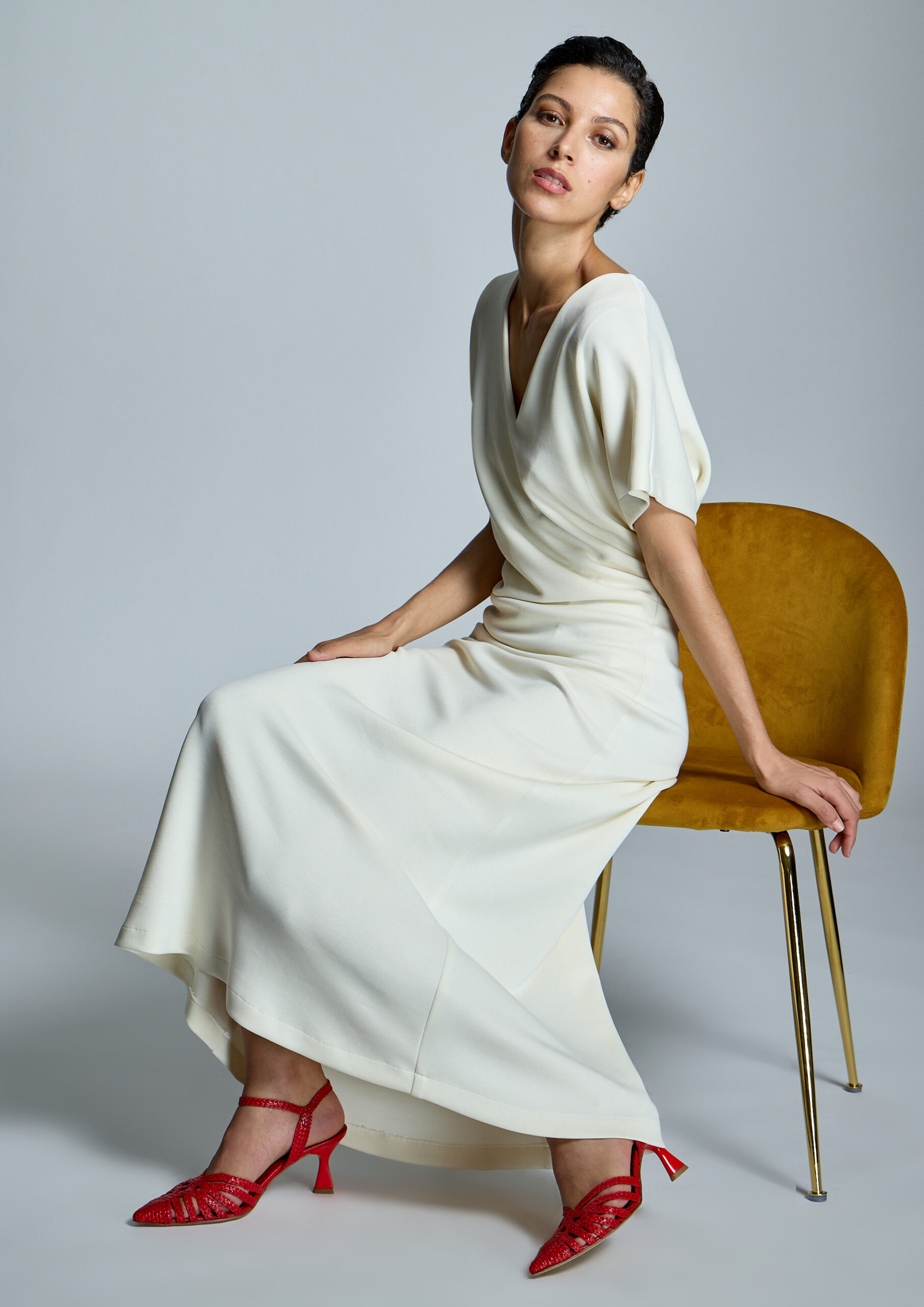 Vestido punto crudo alba conde