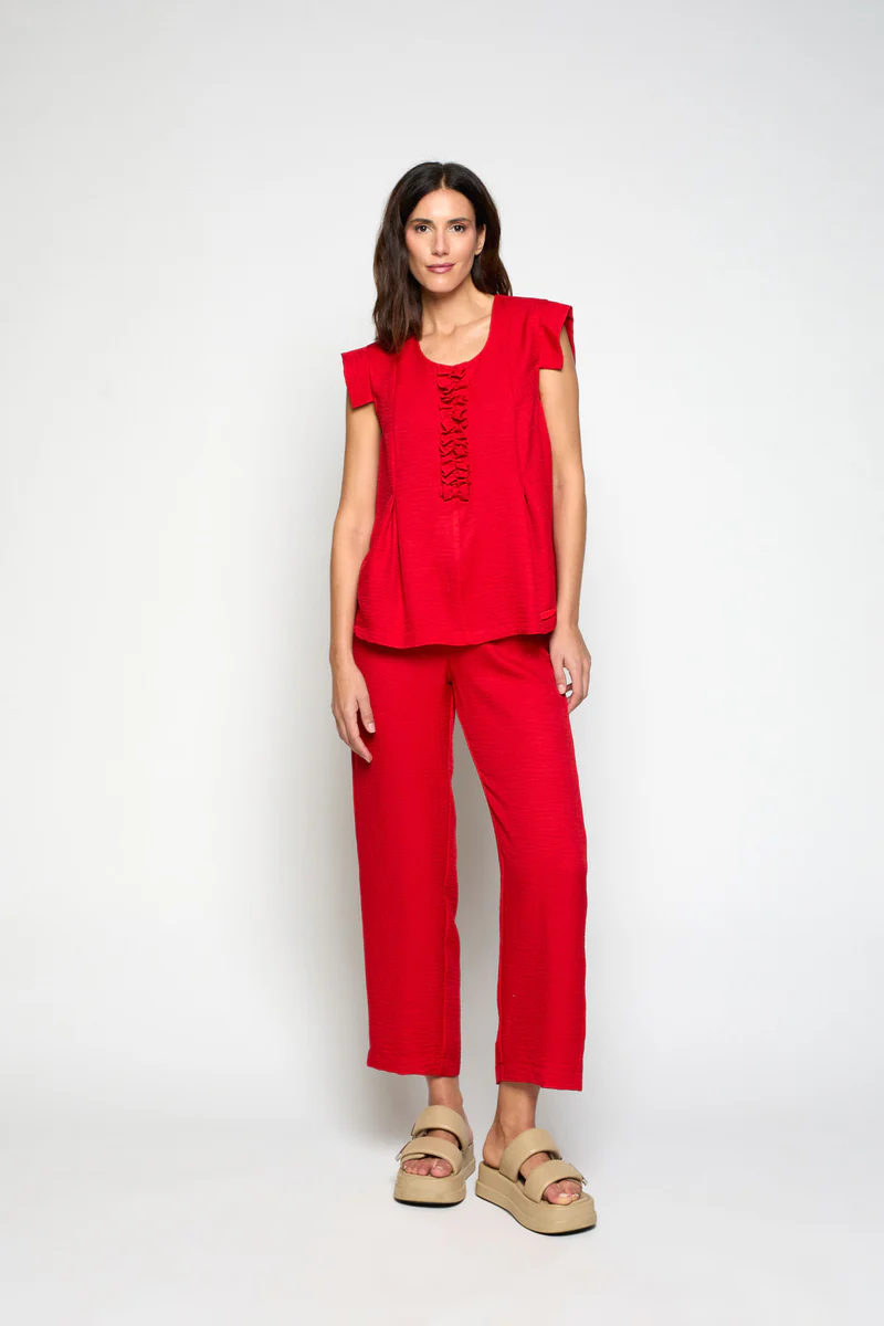 Pantalón Dione Rojo Poupee Chic