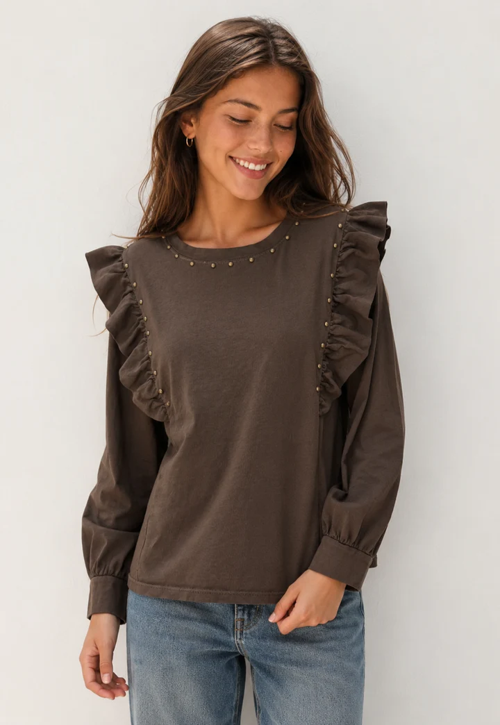 Camiseta Tamy Armonías Marrón