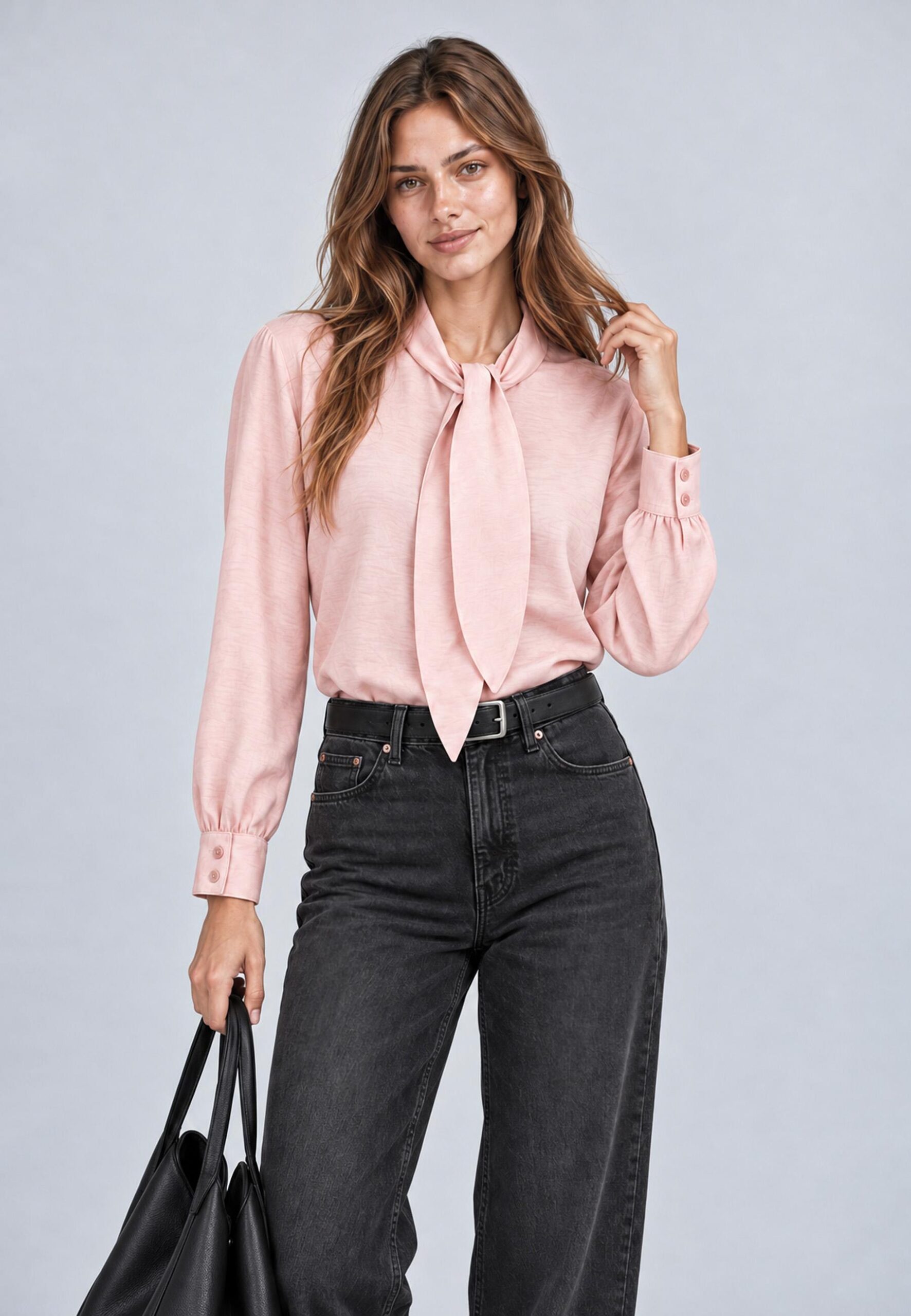 Blusa de mujer con lazada Dandara rosa