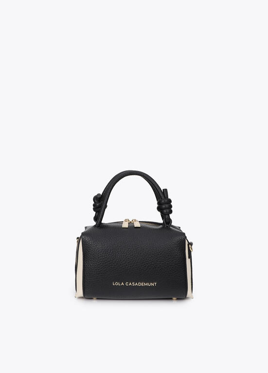 Bandolera bicolor Lola Casademunt negro-crudo