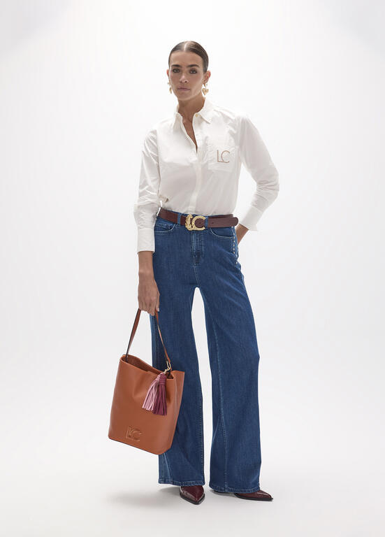 Denim Tachas Laterales  Lola Casademunt azul