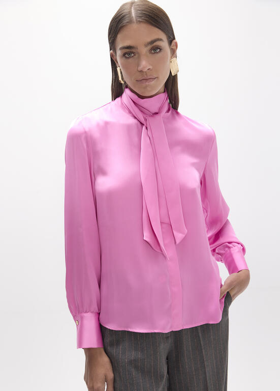 Camisa Fluida Lazada Lola Casademunt rosa
