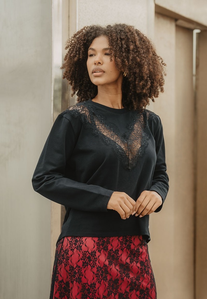 Sudadera Reina de Corazones Animosa negro